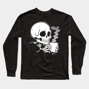 Funny Skeleton Goth Men Women Funny Halloween Long Sleeve T-Shirt